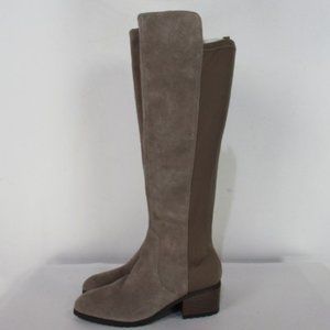 Halston Brown Suede Leather Boots Size 8M